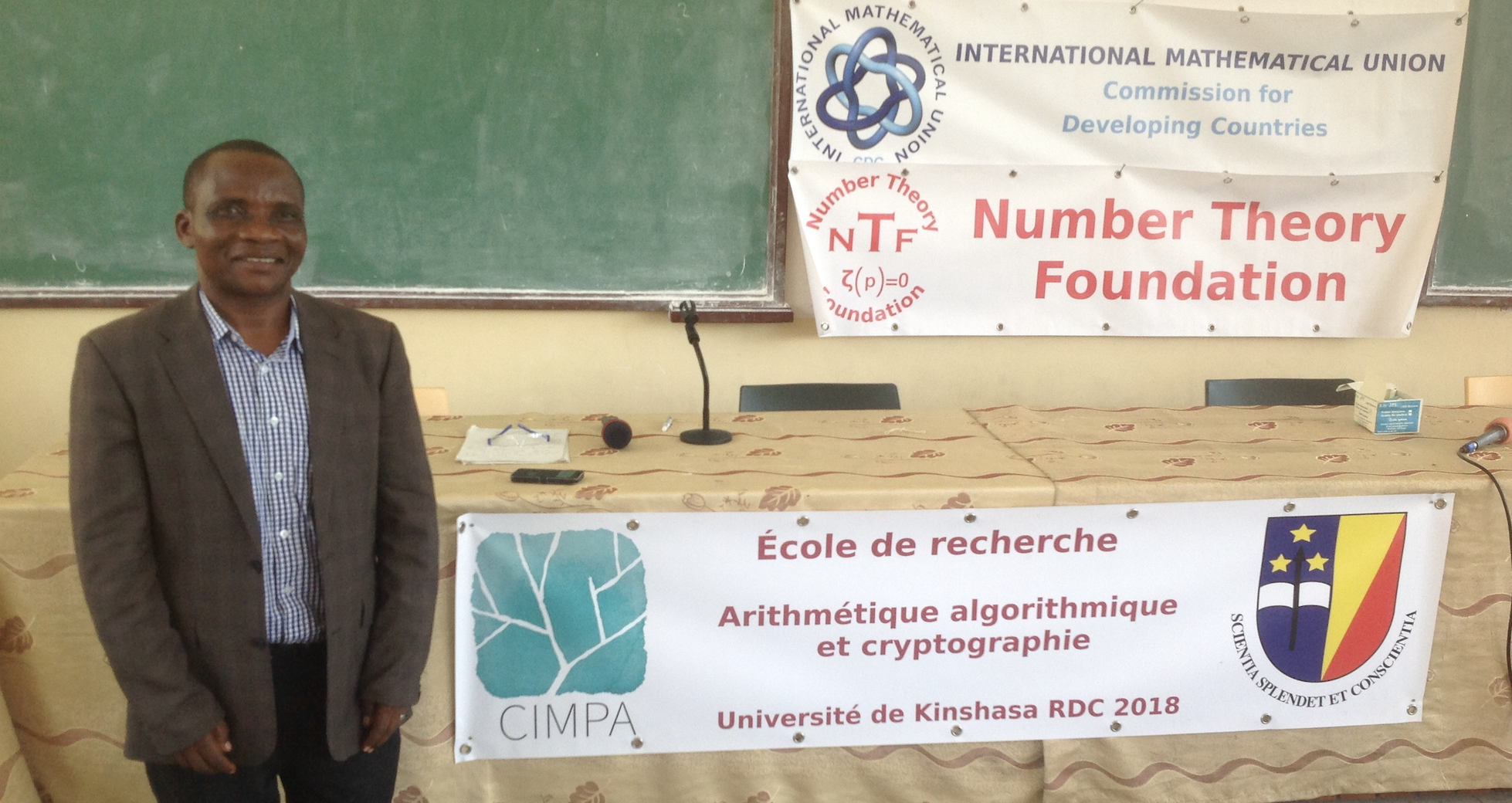 Professeur Dr. Nathanael Kasoro, lors de l Ecole SIMPA à l'UNIKIN en 2018